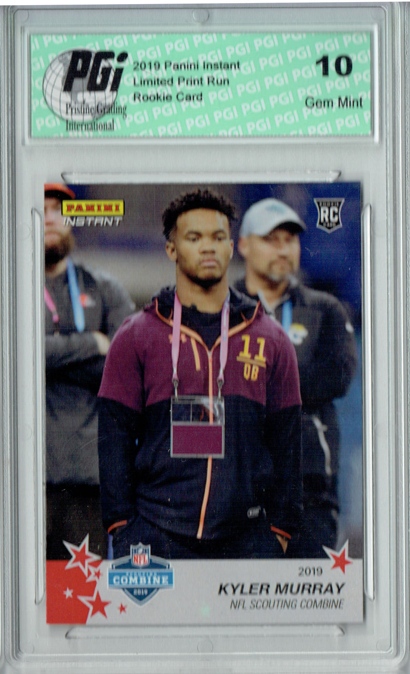 Kyler Murray 2019 Panini Instant #1 Combine 1/428 His 1st Rookie Card PGI 10