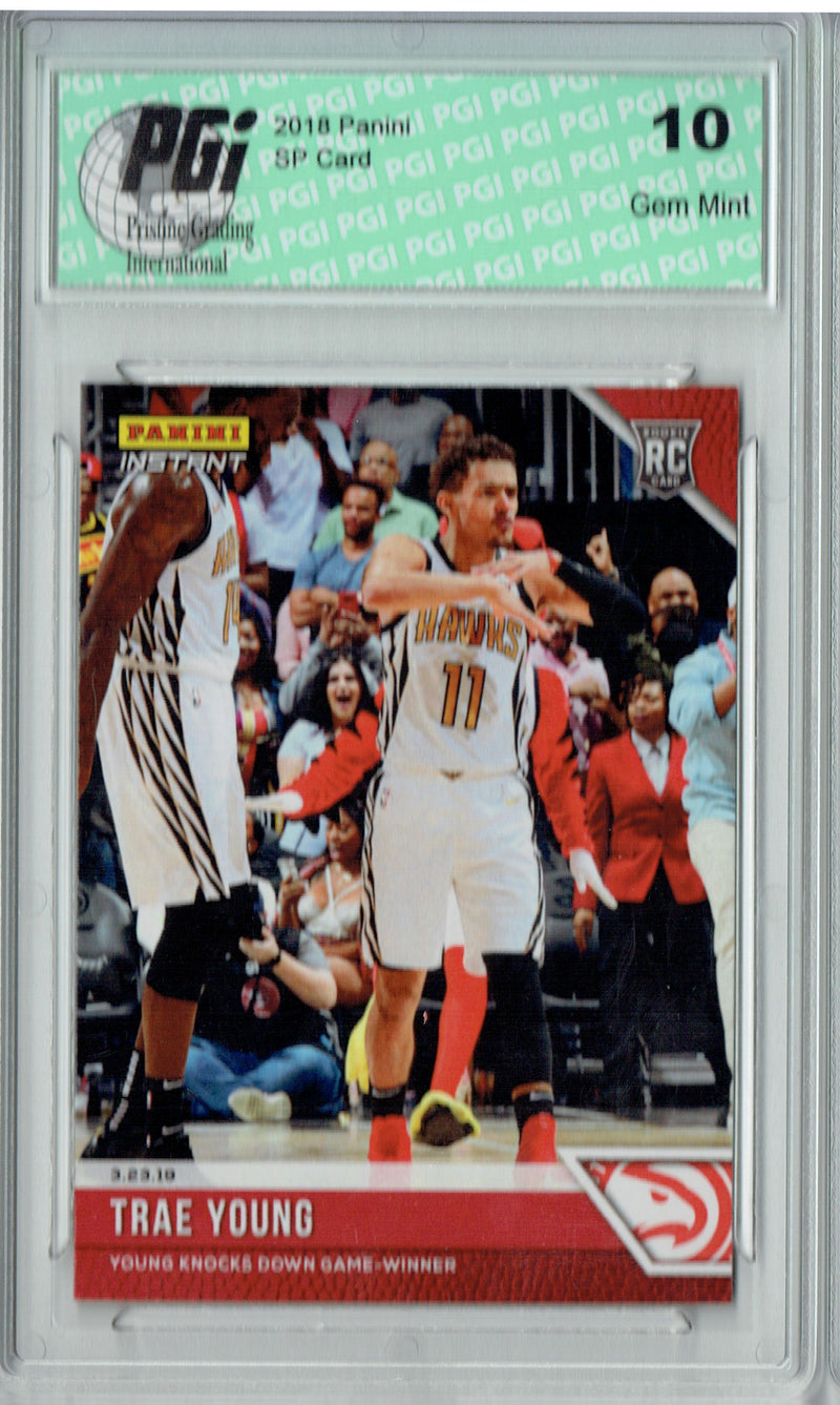 Trae Young 2018 Panini Instant #123 Only 86 Made Rookie Card PGI 10