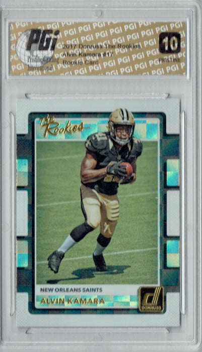 Alvin Kamara 2017 Donruss The Rookies #17 PRISTINE Rookie Card PGI 10