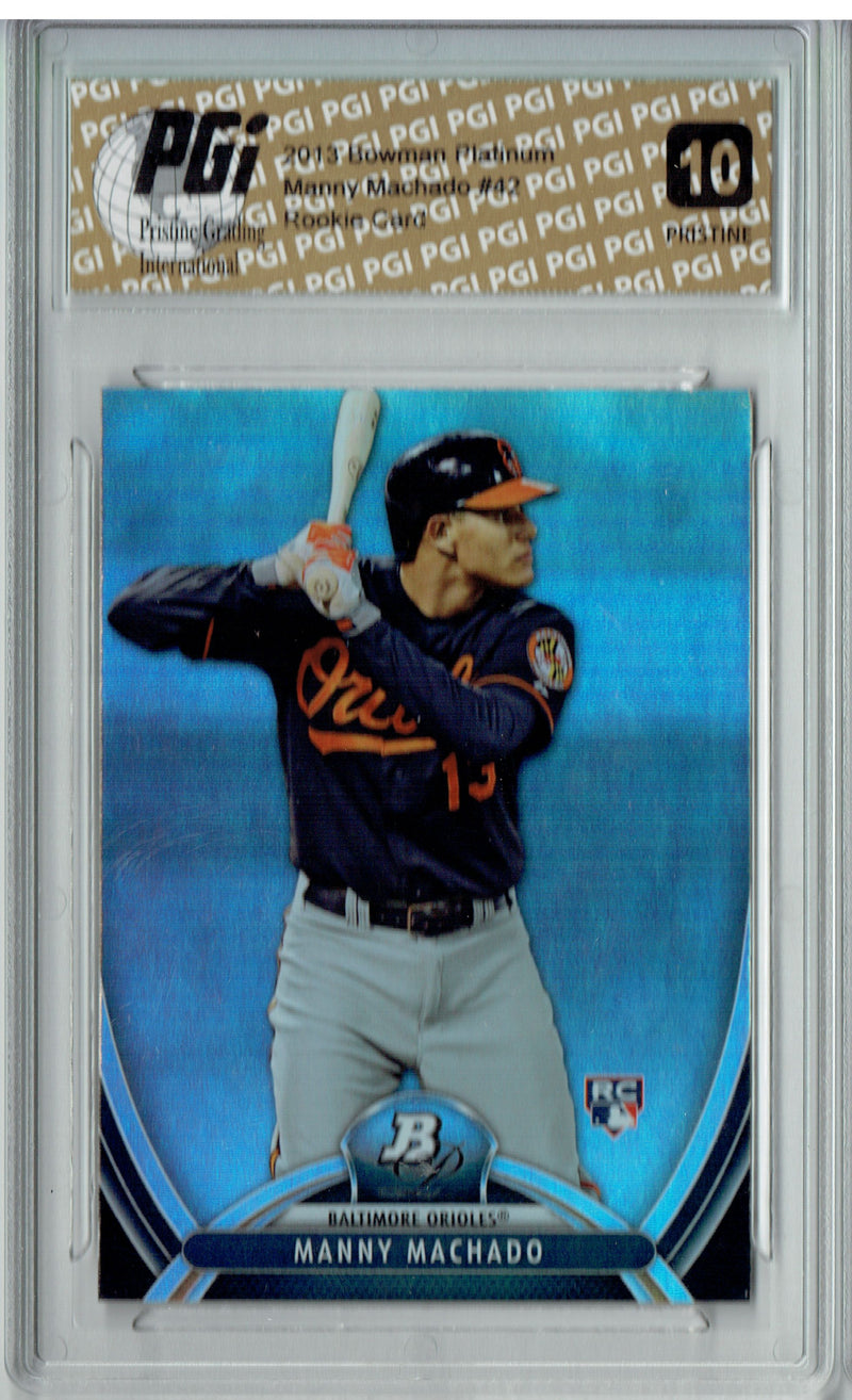 Manny Machado 2013 Bowman Platinum #42 PRISTINE Rookie Card PGI 10