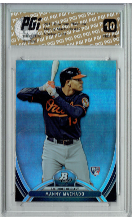 Manny Machado 2013 Bowman Platinum #42 PRISTINE Rookie Card PGI 10