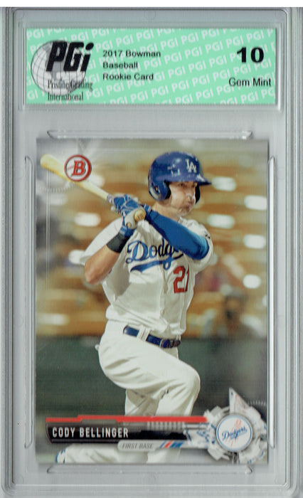 Cody Bellinger 2017 Bowman Draft #BP149 Rookie Card PGI 10