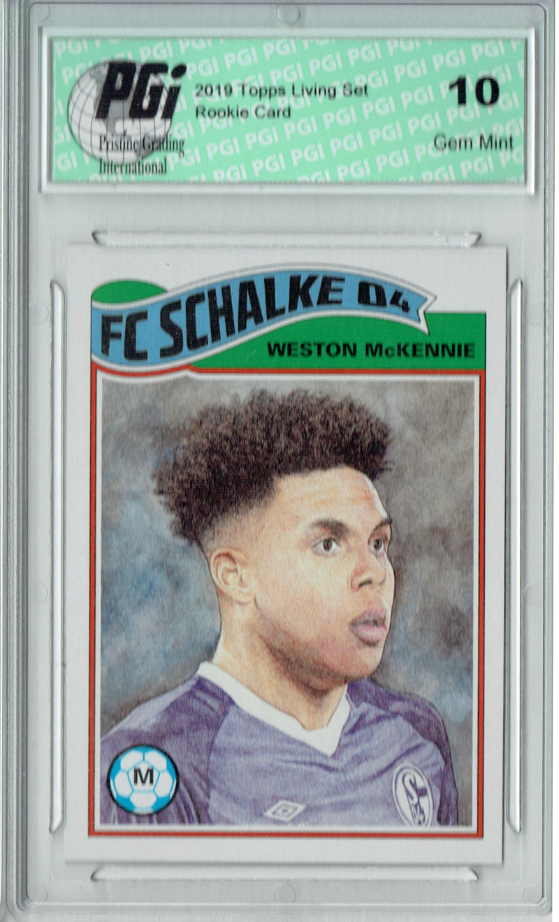 Weston McKennie 2019 Topps #3 Living Set, 1,359 Made Rookie Card PGI 10