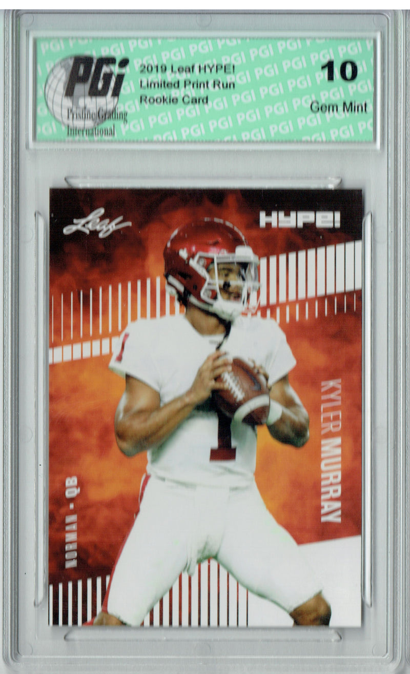 Kyler Murray Rookie Card Arizona PGI 10 Gem Mint Football Trading Card 2019 Leaf Hype #22A Variation 5000 Made