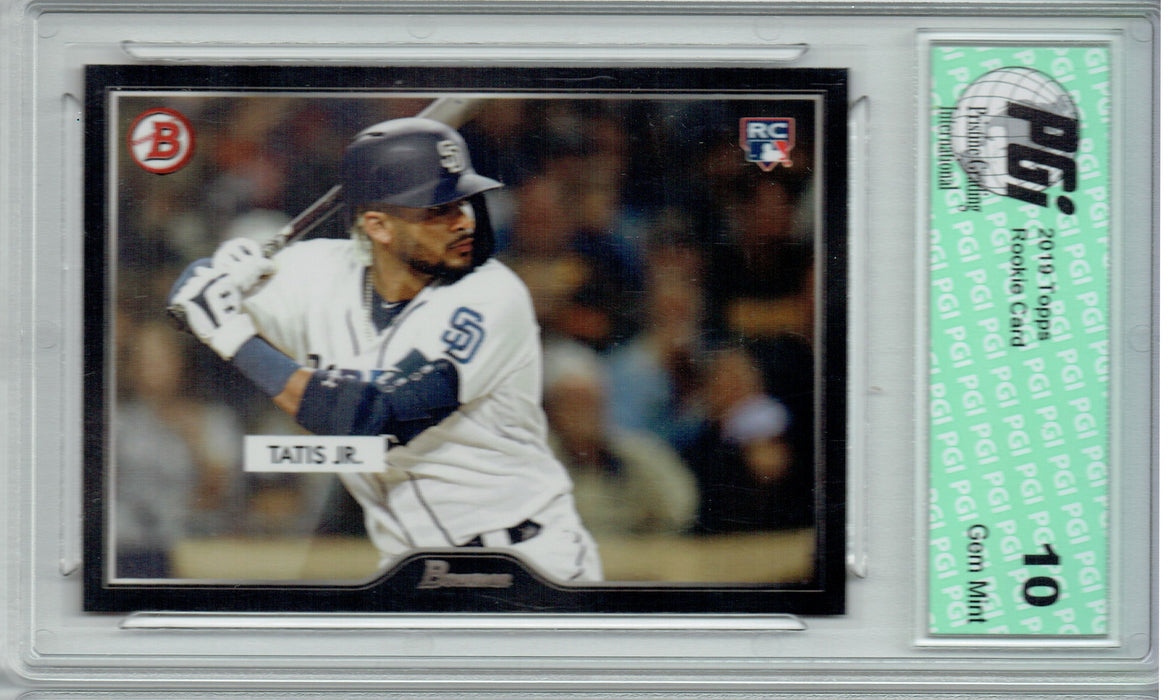 Fernando Tatis Jr. 2019 Topps #3 1955 Bowman SP 2500 Made Rookie Card PGI 10