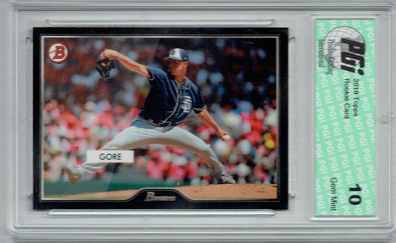 MacKenzie Gore 2019 Topps #29 55 Bowman SP 2500 Made Rookie Card PGI 10