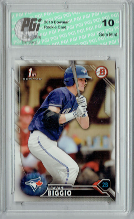 Cavan Biggio 2016 Bowman #BD-81 1st Bowman Rookie Card PGI 10