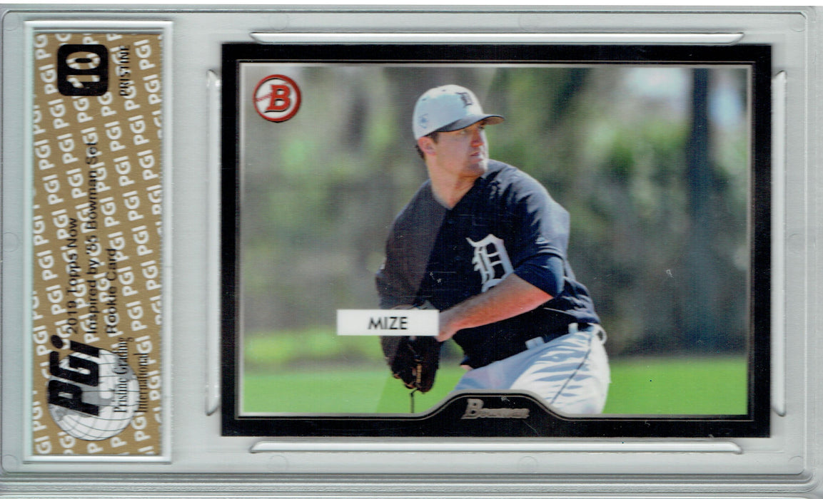 Casey Mize 2019 Topps #11 55 Bowman PRISTINE Rookie Card PGI 10