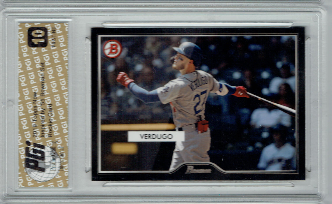 Alex Verdugo 2019 Topps #19 55 Bowman PRISTINE Rookie Card PGI 10