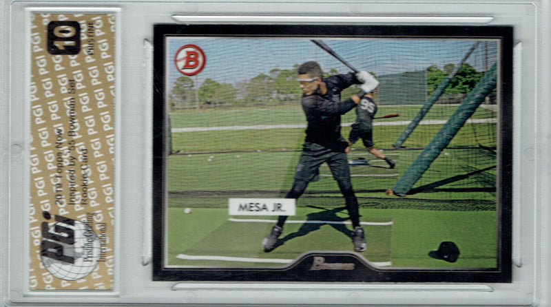 Victor Mesa Jr. 2019 Topps #27 55 Bowman PRISTINE Rookie Card PGI 10