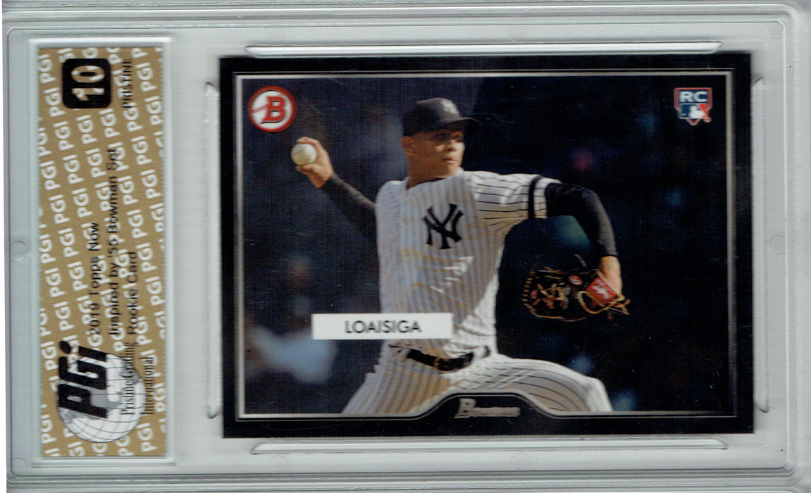 Jonathan Loaisiga 2019 Topps #24 55 Bowman PRISTINE Rookie Card PGI 10