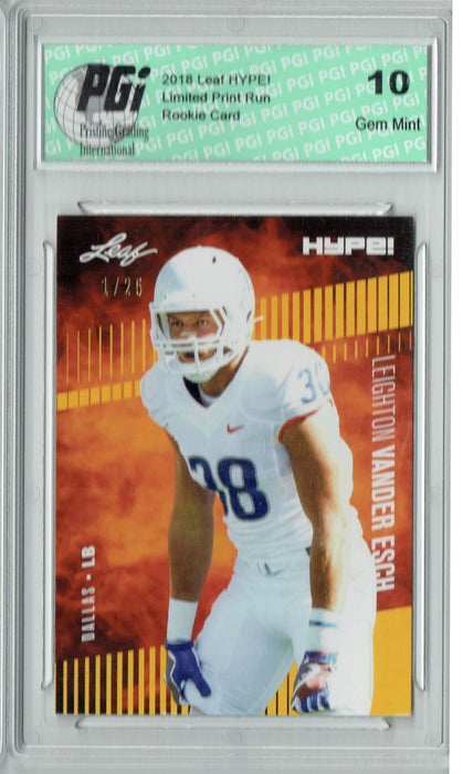 Leighton Vander Esch 2019 Leaf HYPE! #16 The 1 of 25 Rookie Card PGI 10