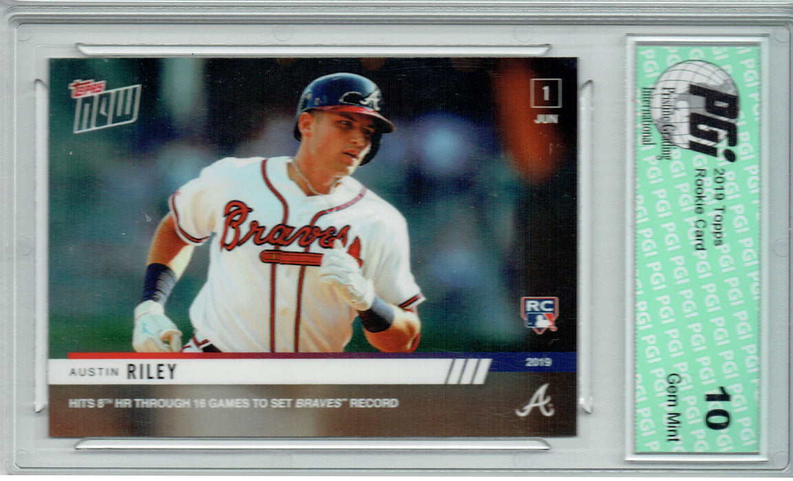 Austin Riley 2019 Topps Now #311 997 Made Rookie Card PGI 10