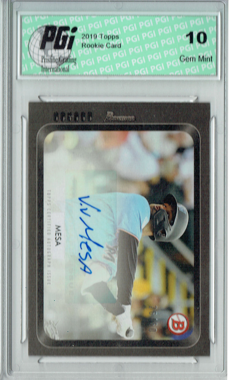 Victor Victor Mesa 2019 Topps #26A-A 55 Bowman AUTO #26/50 Rookie Card PGI 10