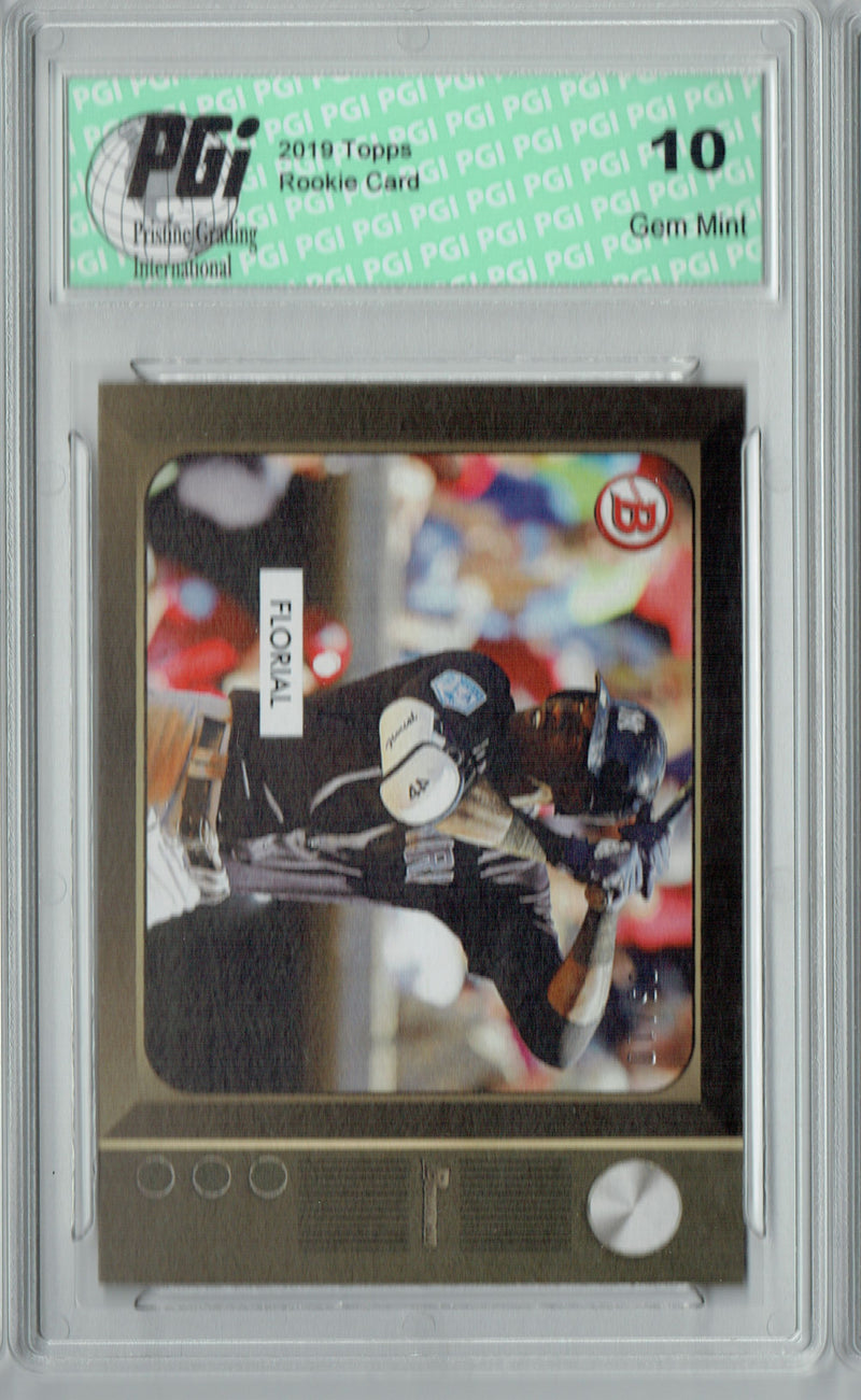 Estevan Florial 2019 Topps #21B 55 Bowman SP #5/10 Rookie Card PGI 10