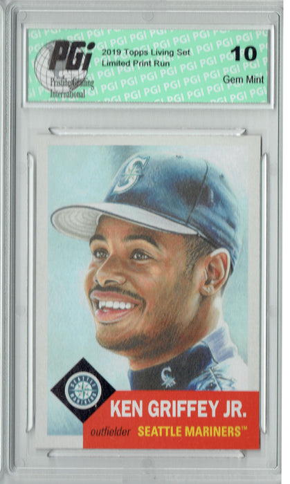 Ken Griffey Jr. 2019 Topps #193 Living Set Only 8k Made Mariners Card PGI 10