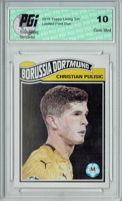 Christian Pulisic 2019 Topps #6 Living Set 1438 Made SP Card PGI 10