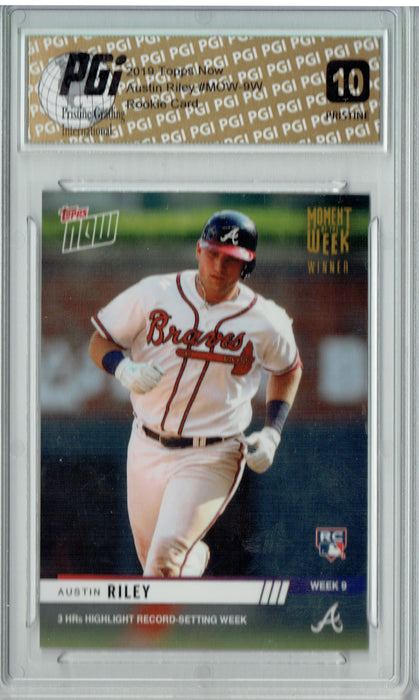 Austin Riley 2019 Topps Now #MOW-9W PRISTINE Rookie Card PGI 10