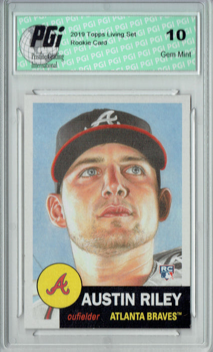 Austin Riley 2019 Topps Living Set #206 Only 5,143 Made Rookie Card PGI 10