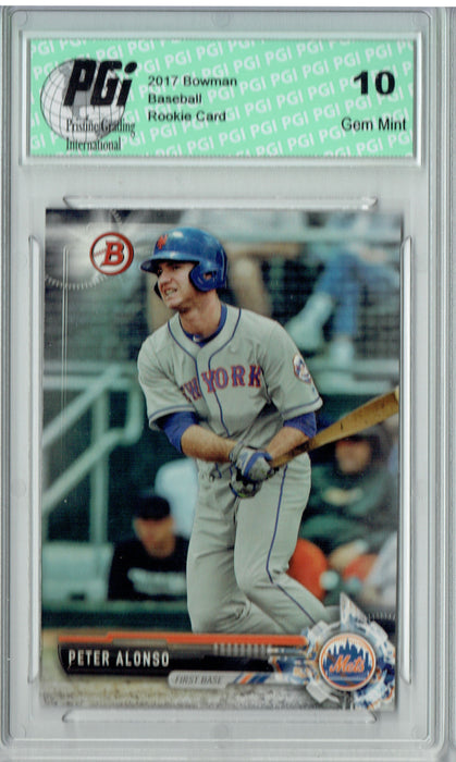 Pete Alonso 2017 Bowman #BD-83 Rookie Card PGI 10