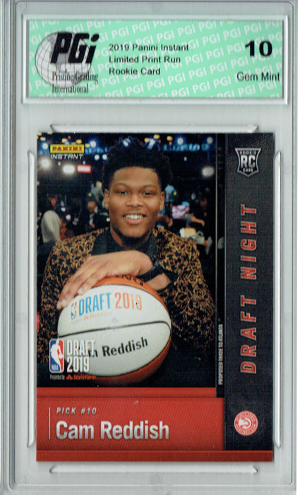 Cam Reddish 2019 Panini Instant #DN-CR 1 of 165 Made Rookie Card PGI 10