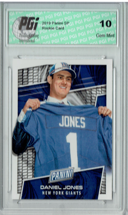 Daniel Jones 2019 Panini VIP #DJ SP Rookie Card PGI 10