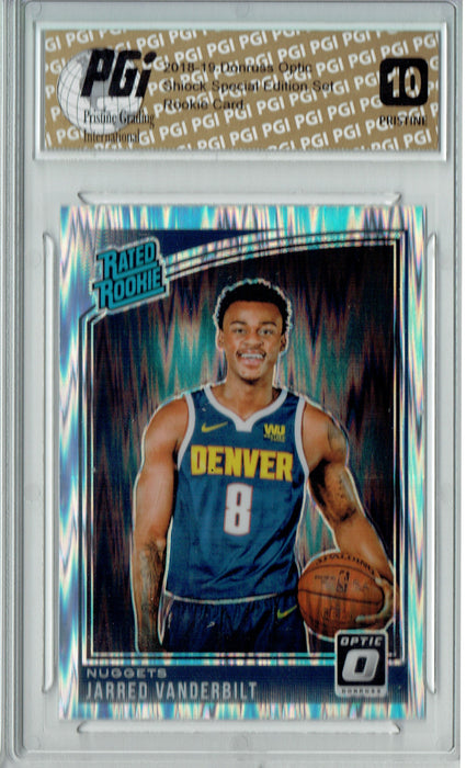 Jarred Vanderbilt 2018 Donruss Optic Shock #151 PRISTINE Rookie Card PGI 10