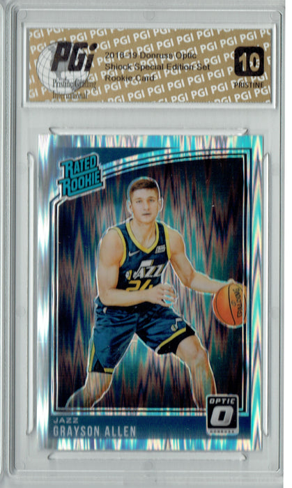 Grayson Allen 2018 Donruss Optic Shock #156 PRISTINE Rookie Card PGI 10