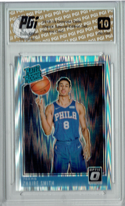 Zhaire Smith 2018 Donruss Optic Shock #154 PRISTINE Rookie Card PGI 10