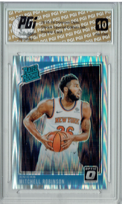 Mitchell Robinson 2018 Donruss Optic Shock #163 PRISTINE Rookie Card PGI 10