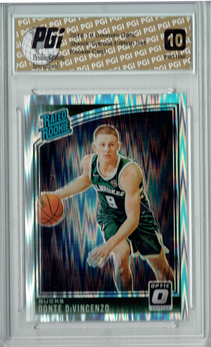 Donte DiVincenzo 2018 Donruss Optic Shock #164 PRISTINE Rookie Card PGI 10