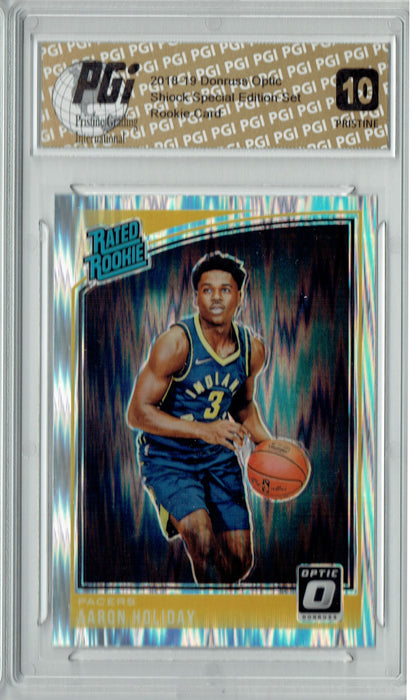 Aaron Holiday 2018 Donruss Optic Shock #176 PRISTINE Rookie Card PGI 10