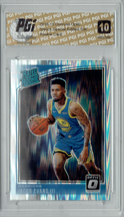 Jacob Evans III 2018 Donruss Optic Shock #178 PRISTINE Rookie Card PGI 10