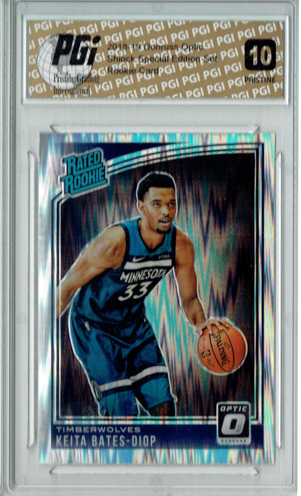 Keita Bates-Diop 2018 Donruss Optic Shock #191 PRISTINE Rookie Card PGI 10