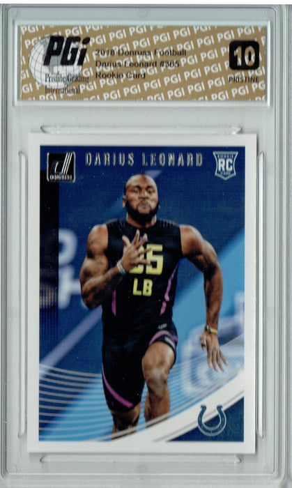 Darius Leonard 2018 Donruss Football #365 PRISTINE Rookie Card PGI 10