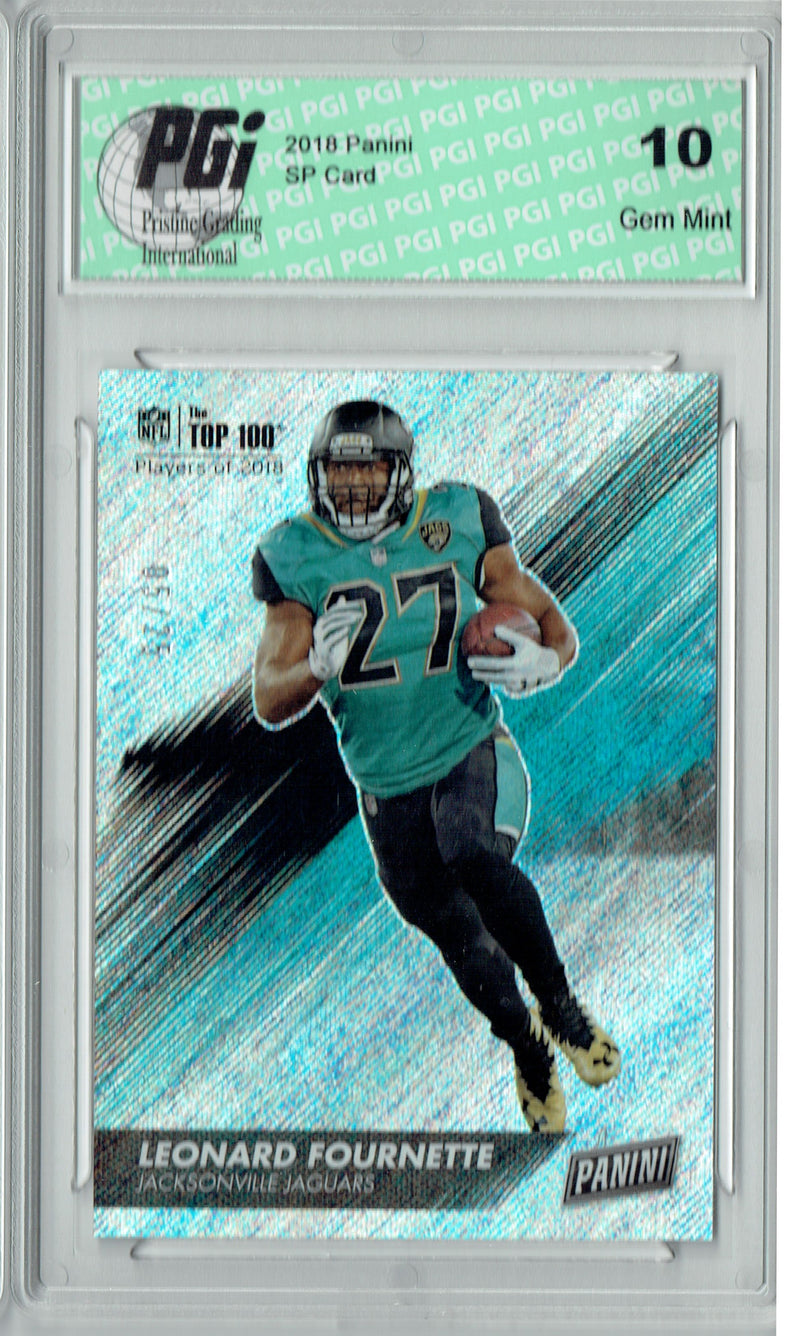 Leonard Fournette 2017 Panini SP #58 Glitter #5/25 Card PGI 10