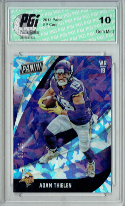 Adam Thielen 2018 Panini SP #16 Cracked Ice #23/25 Card PGI 10