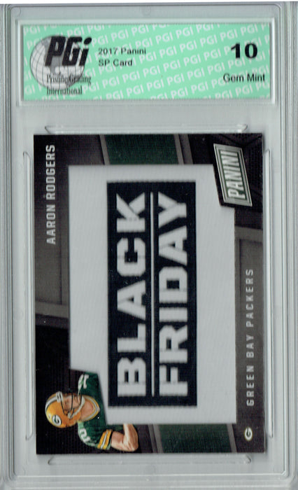 Aaron Rodgers 2017 Panini SP #BFF-AR Black Friday Patch Card PGI 10