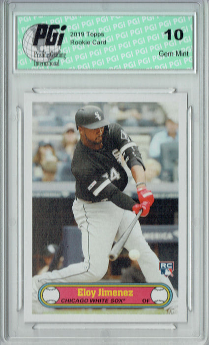 Eloy Jimenez 2019 Topps #2 Montgomery '72 Style Rookie Card PGI 10