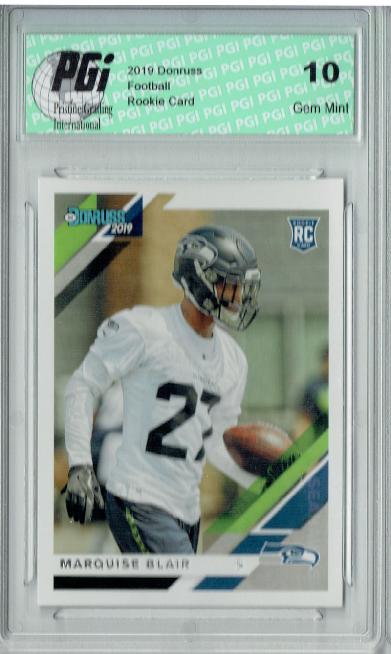 Marquise Blair 2019 Donruss Football #273 Gem Mint Rookie Card PGI 10