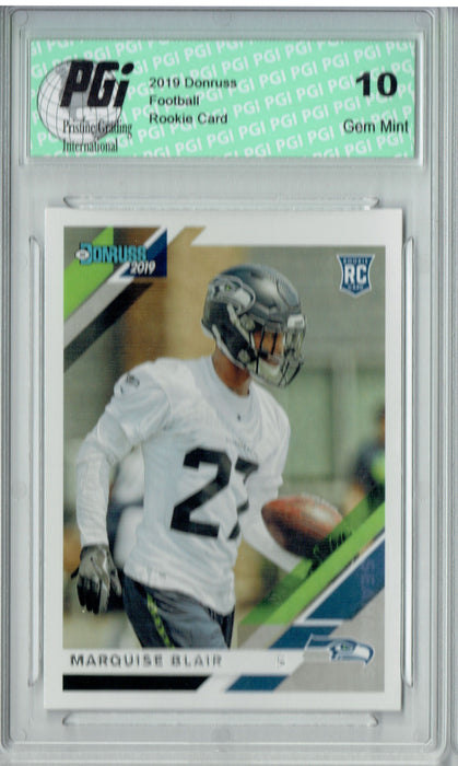 Marquise Blair 2019 Donruss Football #273 Gem Mint Rookie Card PGI 10