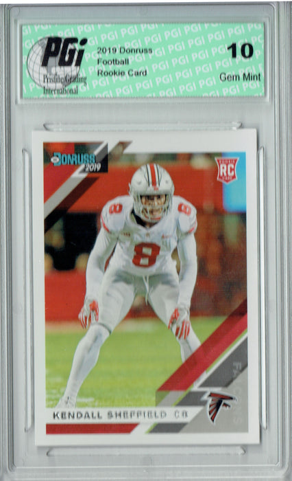 Kendall Sheffield 2019 Donruss Football #284 Gem Mint Rookie Card PGI 10