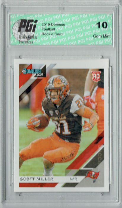 Scott Miller 2019 Donruss Football #300 Gem Mint Rookie Card PGI 10