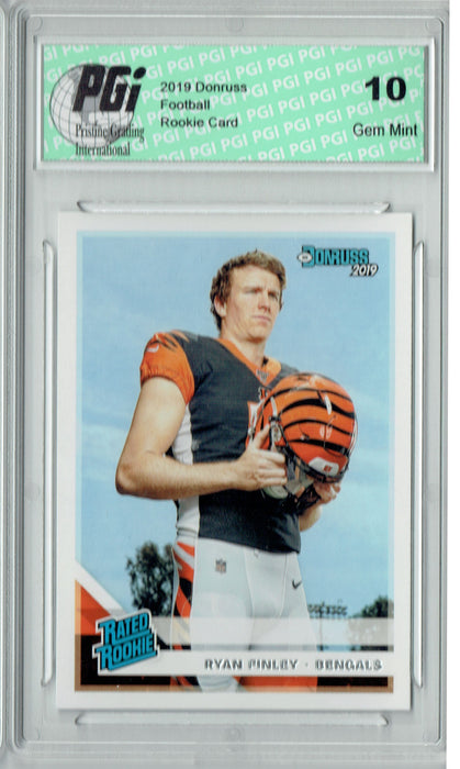 Ryan Finley 2019 Donruss Football #306 Gem Mint Rookie Card PGI 10