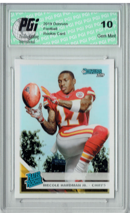 Mecole Hardman Jr. 2019 Donruss Football #325 Gem Mint Rookie Card PGI 10