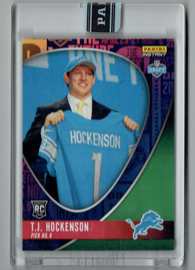 T.J. Hockenson 2019 Panini Instant Only 10 Made Rookie Card Detroit #DN8