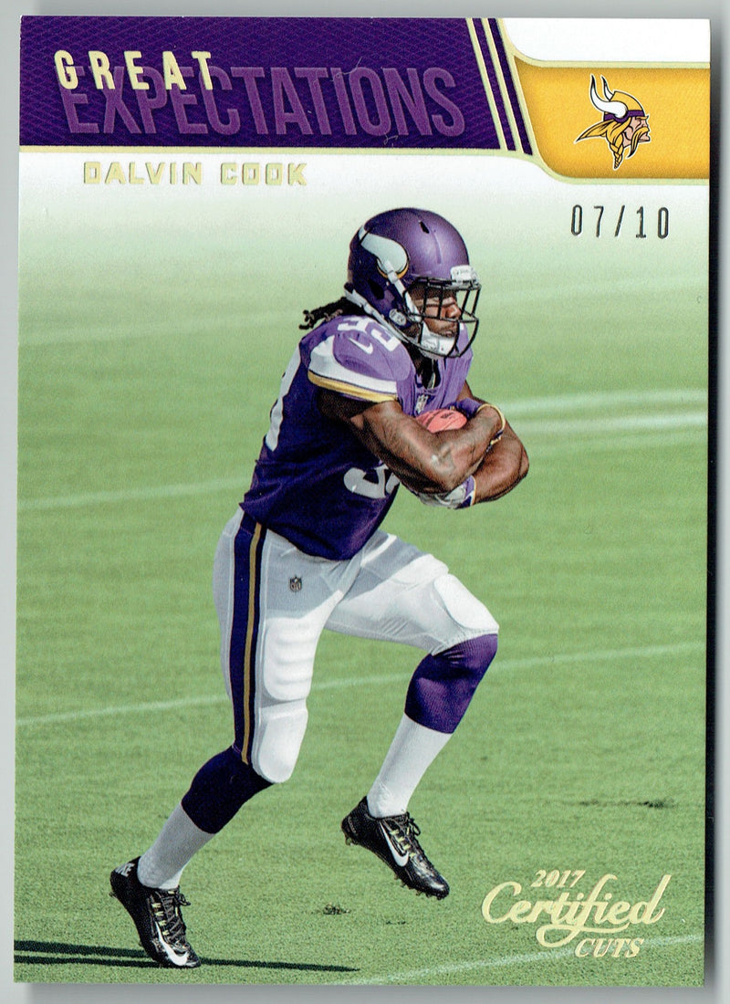 Dalvin Cook 2018 Certified Football #7 of 10 Rookie Card Minnesota #6