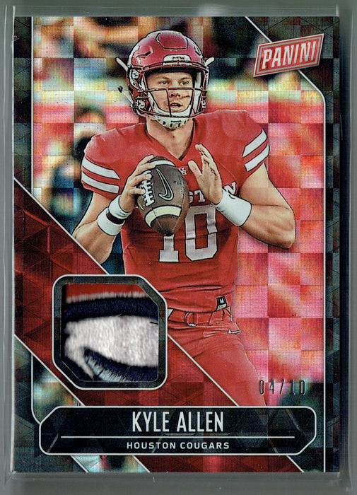 Kyle Allen 2018 Panini Logo Patch #4/10 Rookie Card Carolina Panthers #KA