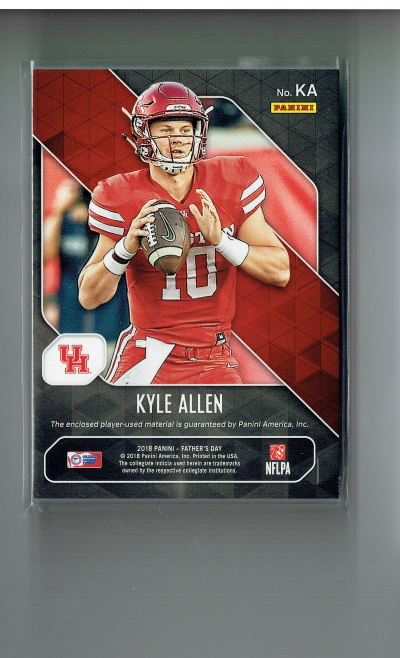 Kyle Allen 2018 Panini Logo Patch #4/10 Rookie Card Carolina #KA