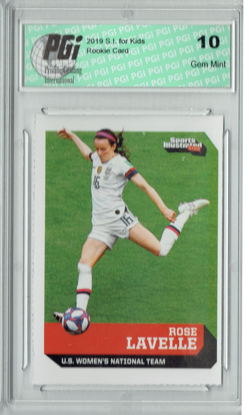 Rose Lavelle 2019 S.I. for Kids #877 USWNT Soccer USA Rookie Card PGI 10